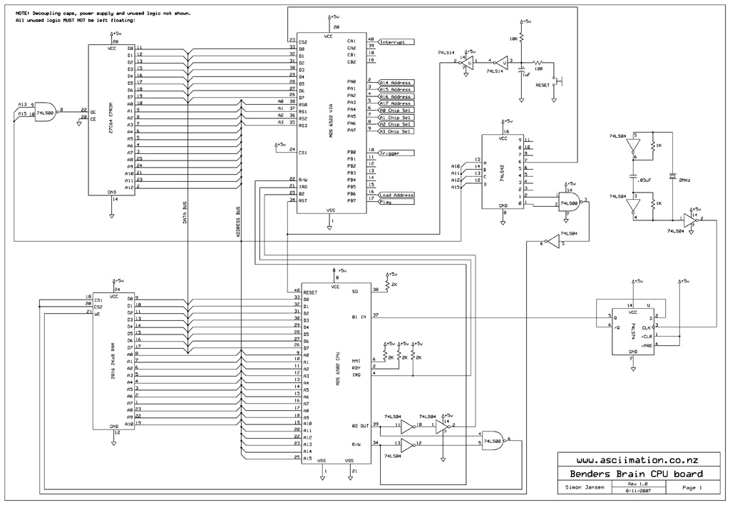 CPU board circuit