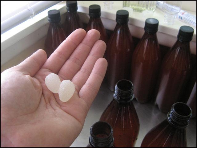 Sugar added to each bottle