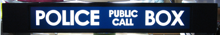Fig 27. Illuminated 'POLICE BOX' sign